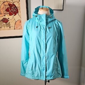 Zeroxposure Aqua Rain, Wind Brealer. Lightweight, Water Redistant Hooded Jacket.